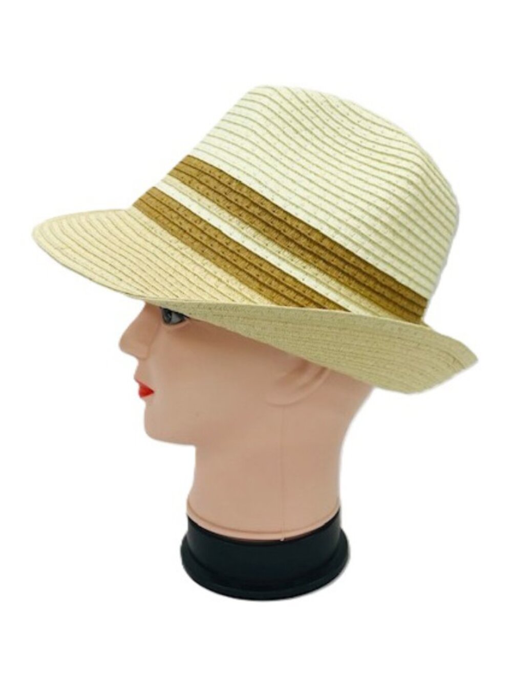 Women Summer Beach Travel Fedora Foldable Light Straw Hat